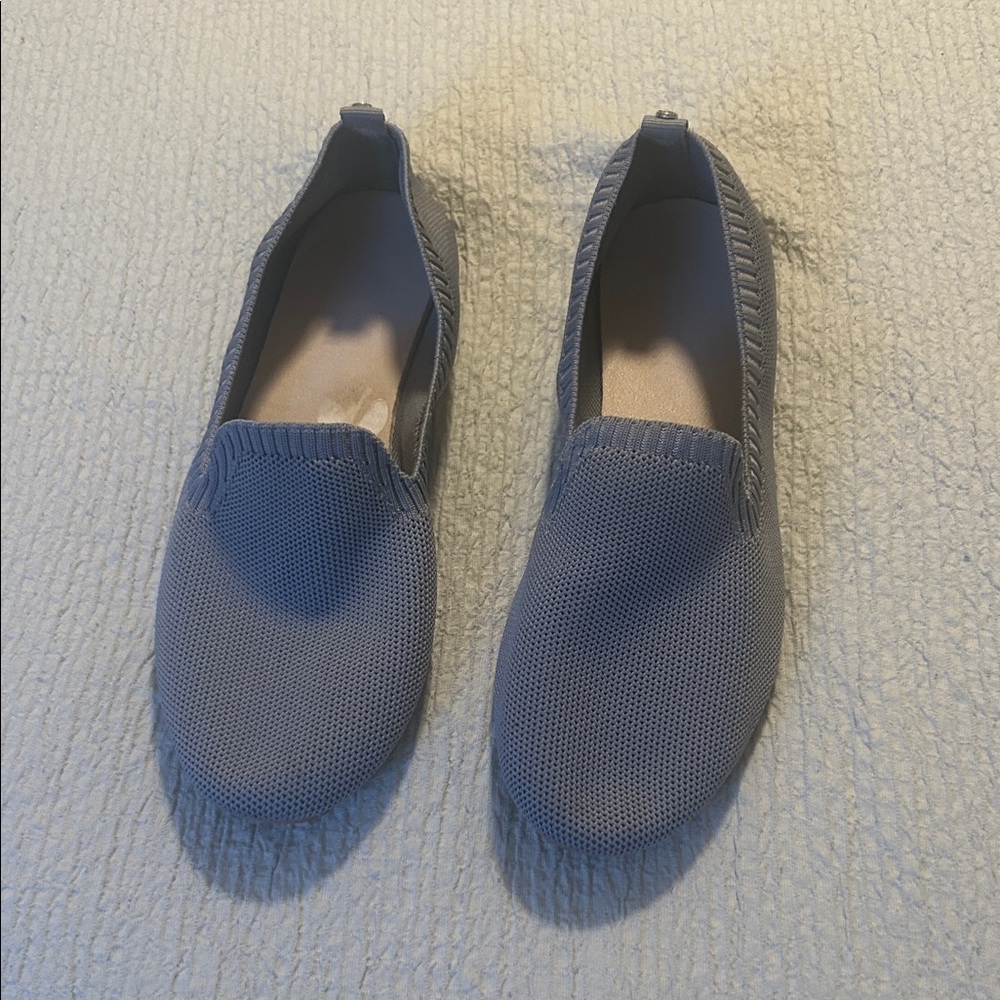 Danskin Women's Knit Slip-On Flats in Slate Gray